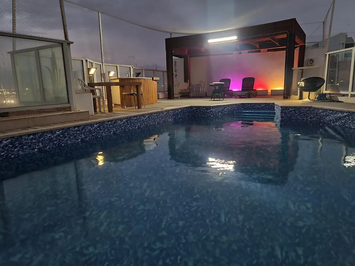 Luxury Top 300M Penthouse With Privat Pool On The Roof Near The Sea Full Sea View Apartamento Eilat
