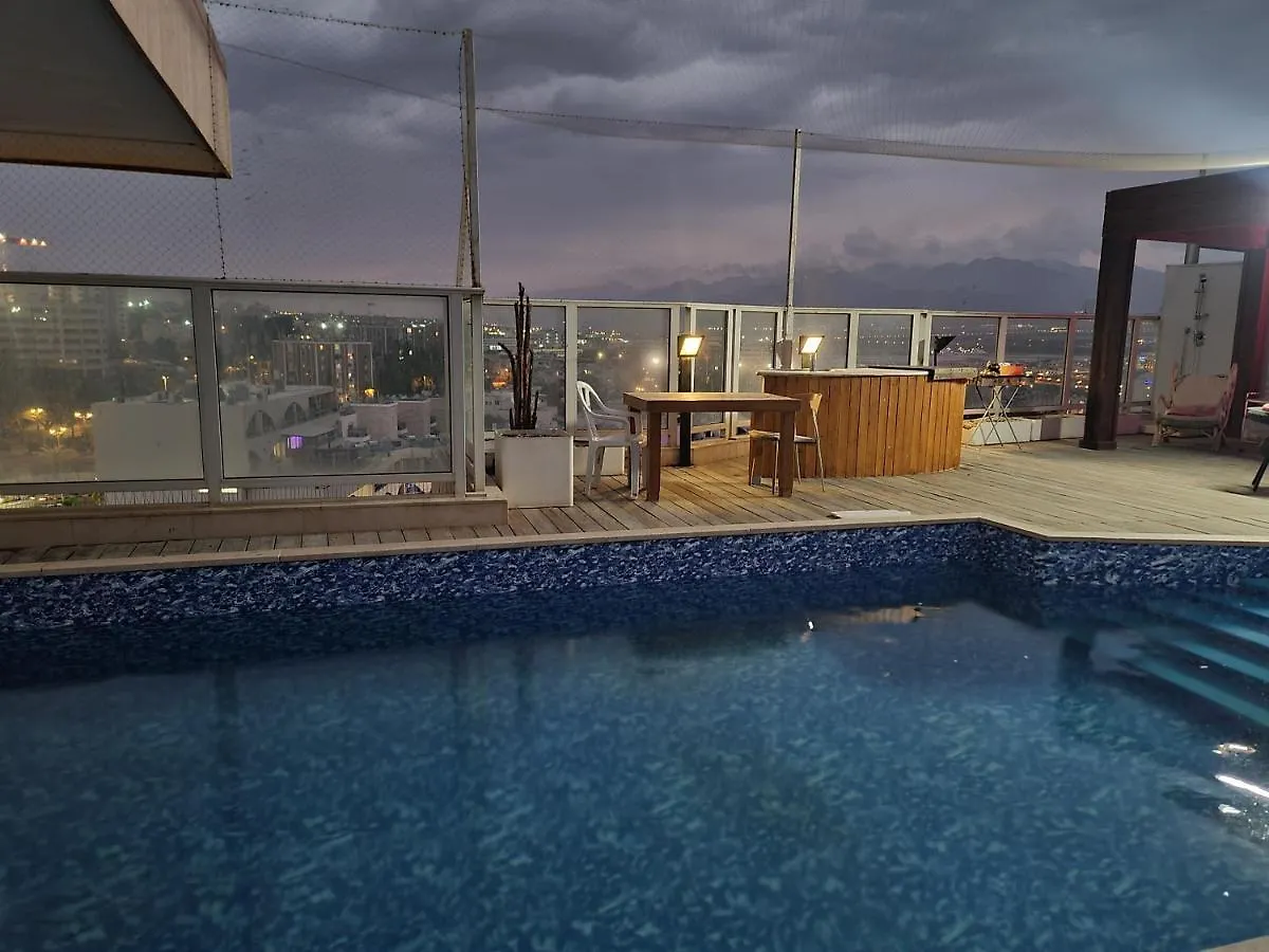 Luxury Top 300M Penthouse With Privat Pool On The Roof Near The Sea Full Sea View 0*, Eilat