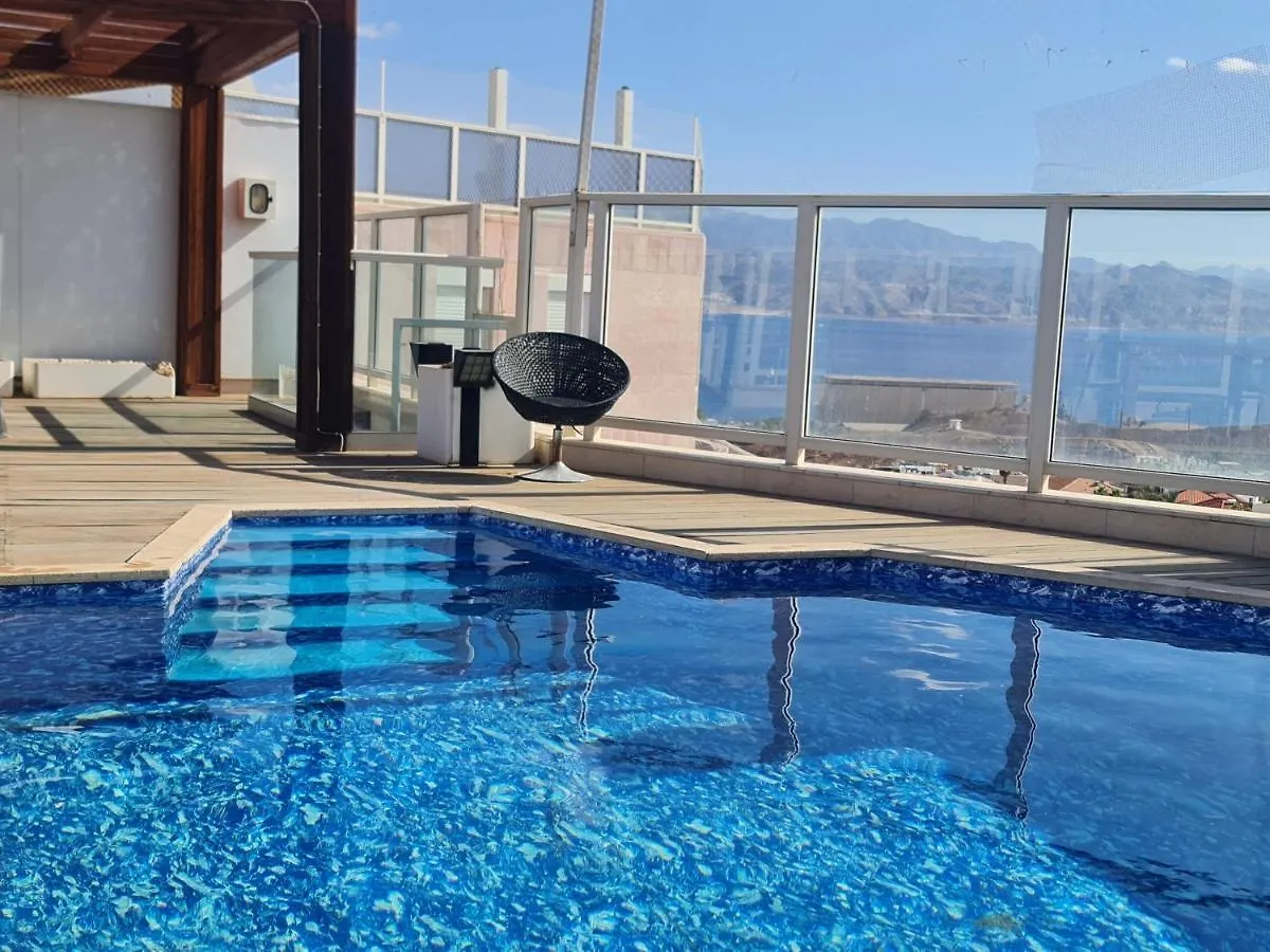 Luxury Top 300M Penthouse With Privat Pool On The Roof Near The Sea Full Sea View 0*, Eilat